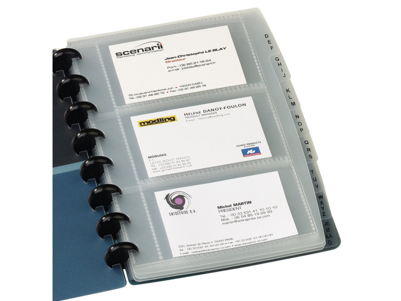 Oxford Pochettes cartes de visite PROLINE vario-zip