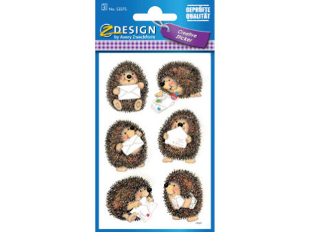 AVERY Zweckform Z-Design Sticker "Hérisson avec lettres"