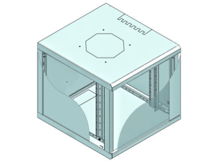 LogiLink cache 19´, 1 U,  noir (RAL 9005)