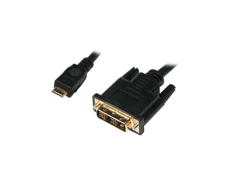 LogiLink Câble de connexion mini HDMI, mini HDMI - DVI-D,