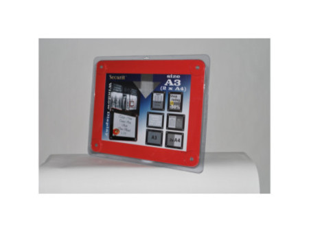 Securit Porte-affiches, A3, rouge