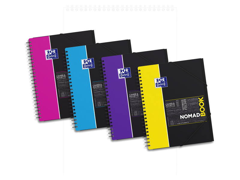 Oxford Etudiants Cahier 'NOMADBOOK', A4+, quadrillé