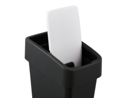 keeeper Poubelle magne, 10 litres, anthracite / crème