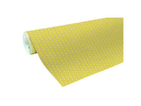 Clairefontaine Papier cadeau Cubique jaune, en rouleau
