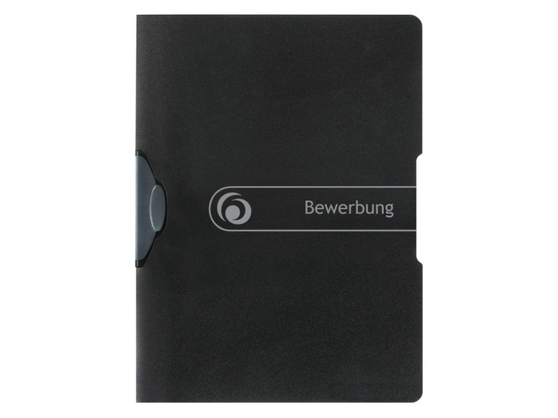 herlitz Bewerbungsmappe Express-Clip, DIN A4, PP, schwarz