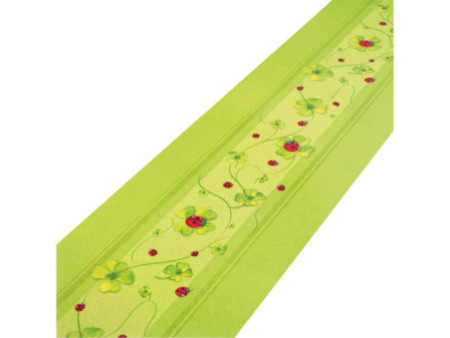 SUSY CARD Chemin de table Good Luck, vert kiwi