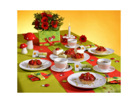 SUSY CARD Chemin de table Good Luck, vert kiwi