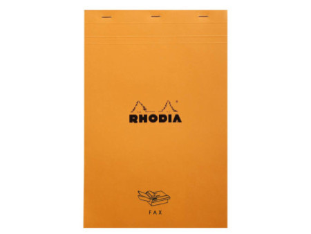RHODIA Bloc agrafé ´FAX´, format A4+, pré-imprimé, orange