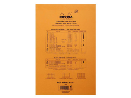 RHODIA Bloc agrafé ´FAX´, format A4+, pré-imprimé, orange