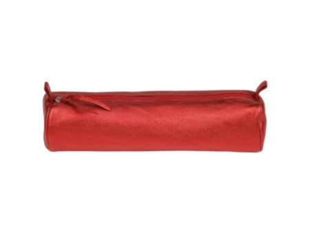 Clairefontaine Trousse CUIRISÉ, cuir, rouge