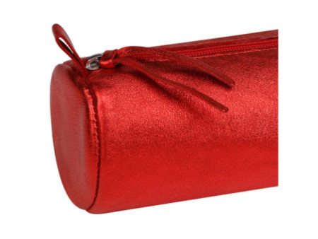 Clairefontaine Trousse CUIRISÉ, cuir, rouge