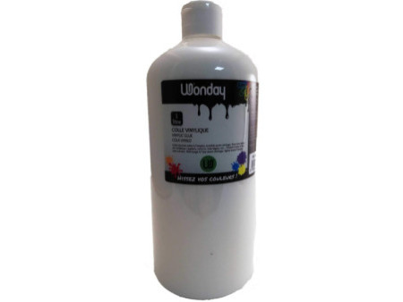 Wonday Colle vinylique, 1.000 ml, blanche