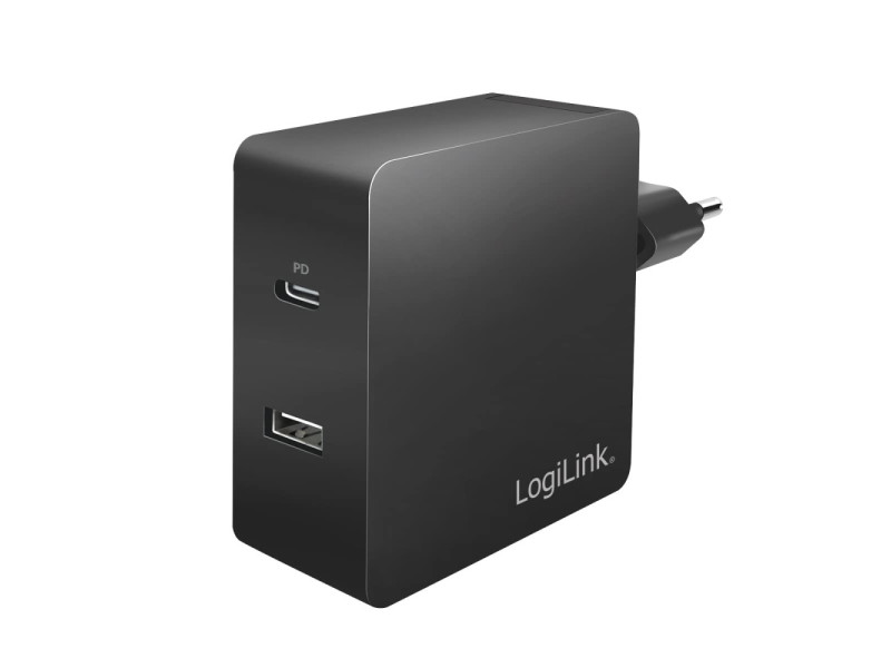 LogiLink Chargeur secteur USB avec 2 ports USB, noir