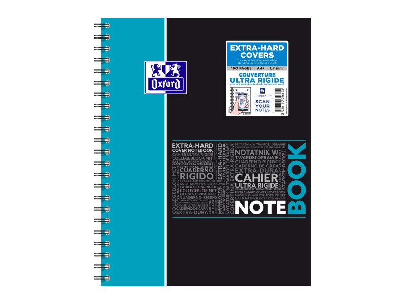 Oxford Etudiants Cahier à spirale 'NOTEBOOK', A4+, ligné