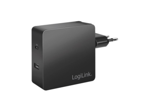 LogiLink Chargeur secteur USB avec 2 ports USB, noir