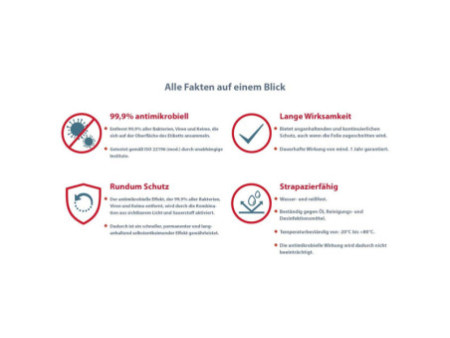 AVERY Zweckform Etiquettes antimicrobiennes, blanc