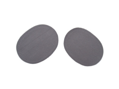 KLEIBER Patch thermocollant ovale pour jeans, gris