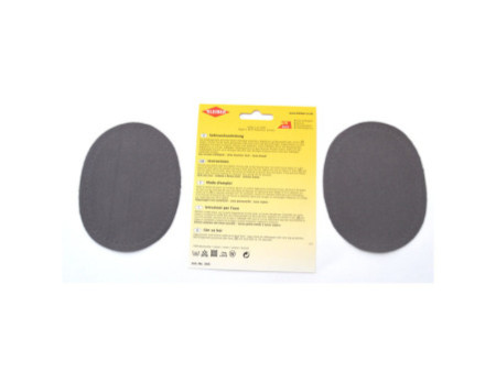 KLEIBER Patch thermocollant ovale pour jeans, gris