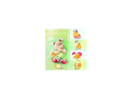 PAPSTAR Serviettes à motif de Pâques Pastelägg