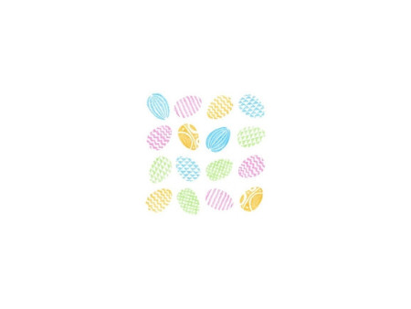 PAPSTAR Serviettes à motif de Pâques Pastelägg