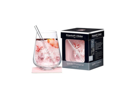Ritzenhoff & Breker Set cocktail HAPPINESS, 3 pièces