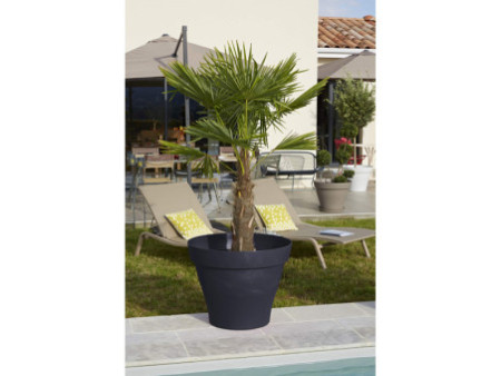 Poétic Pot de fleurs ROMEO, rond, diamètre 600 mm, granite