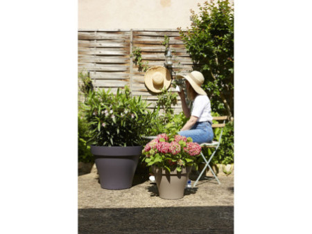Poétic Pot de fleurs ROMEO, rond, diamètre 600 mm, granite