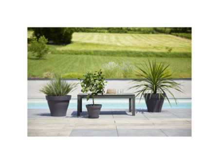Poétic Pot de fleurs ROMEO, rond, diamètre 600 mm, granite