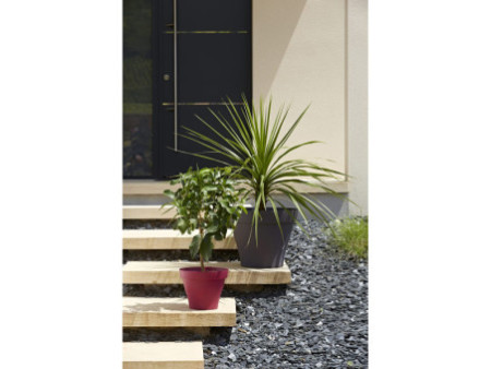 Poétic Pot de fleurs ROMEO, rond, diamètre 600 mm, granite