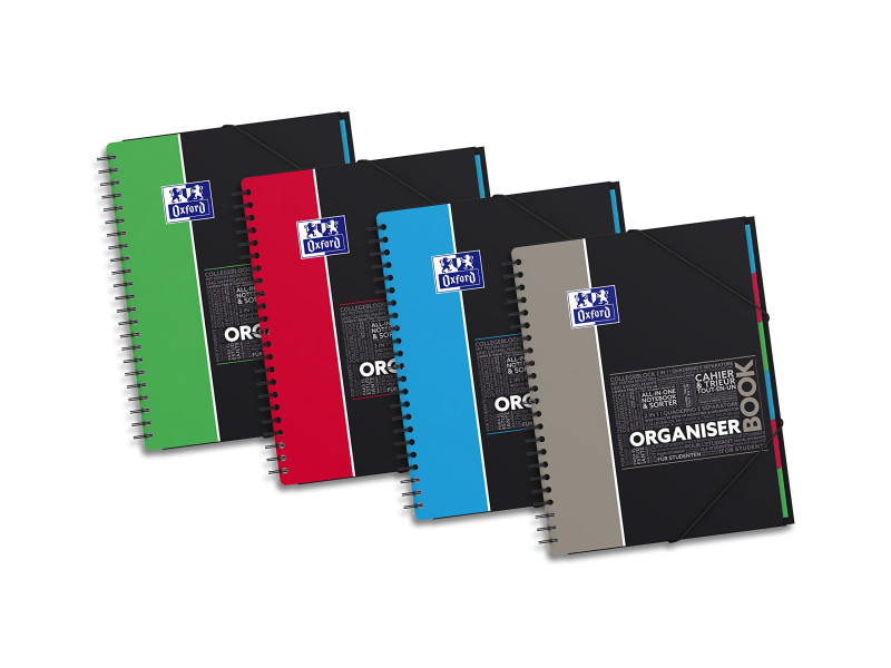 Oxford Etudiants Cahier 'ORGANISERBOOK', A4+, quadrillé
