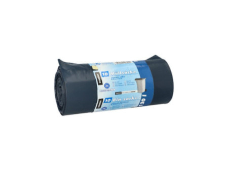 STARPAK Sac poubelle LDPE, 120 litres, bleu-noir