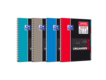Oxford Etudiants Cahier 'ORGANISERBOOK', A4+, ligné