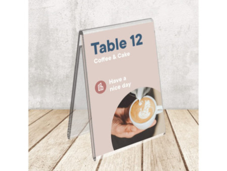 EUROPEL Porte-nom de table acrylique, 70 x 100 mm