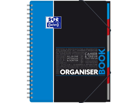 Oxford Etudiants Cahier 'ORGANISERBOOK', A4+, ligné