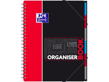 Oxford Etudiants Cahier 'ORGANISERBOOK', A4+, ligné