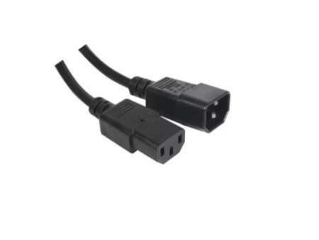 Rallonge d alimentation C14 / C13 noire - 1,8 m