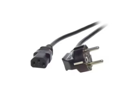 Câble d'alimentation CEE7/7 90 - C13 180, Noir 5,0 m, 3 x 1,00 mm
