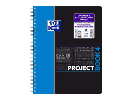 Oxford Etudiants Cahier 'PROJECTBOOK', A4+, quadrillé