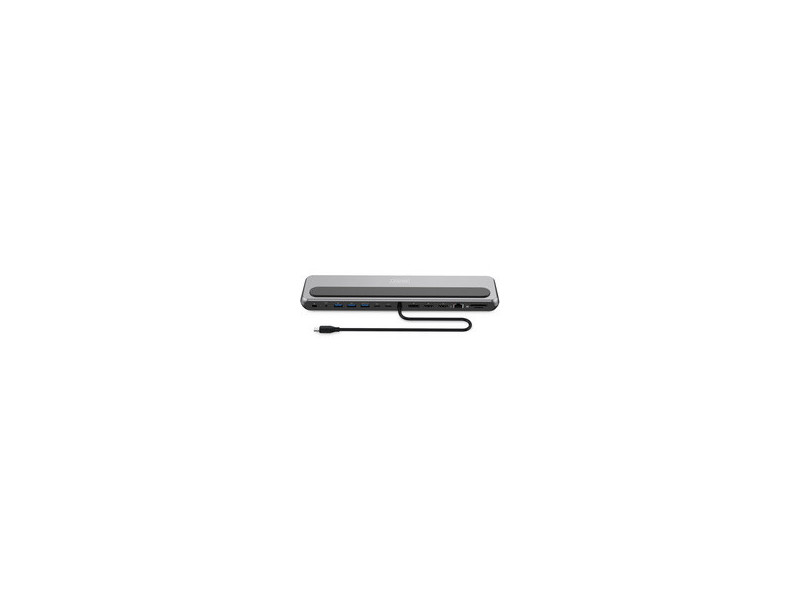 DIGITUS Station d'accueil, USB-C, 12 ports, gris/noir