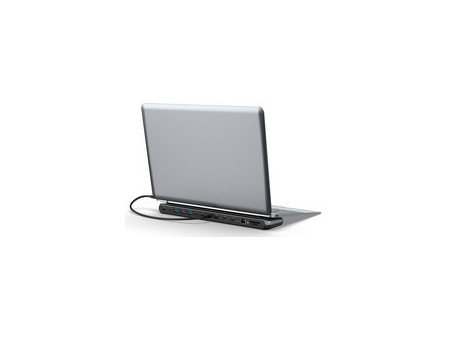 DIGITUS Station d'accueil, USB-C, 12 ports, gris/noir