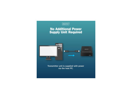 DIGITUS Extenseur USB 3.2 Gen1, 5 Gbps, 4 ports, noir