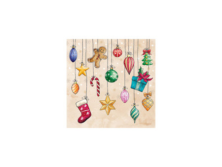 PAPSTAR Serviette à motif de Noël 'Lovely Santa'