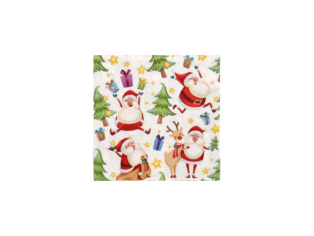 PAPSTAR Serviette à motif de Noël 'Lovely Santa'