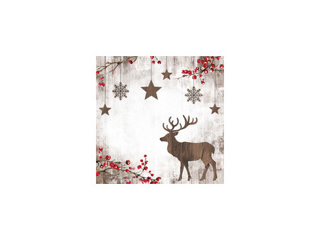 PAPSTAR Serviette à motif de Noël 'X-mas Deer'