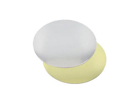 STARPAK Plat à gâteau rond, diamètre: 200 mm, or/argent