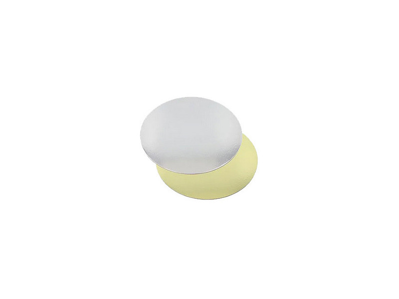 STARPAK Plat à gâteau rond, diamètre: 280 mm, or/argent