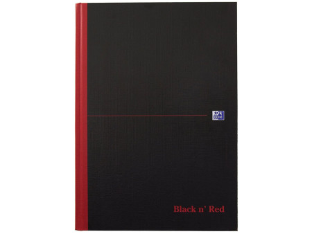 Oxford bloc-notes Black n' Red - à reliure, A4, ligné