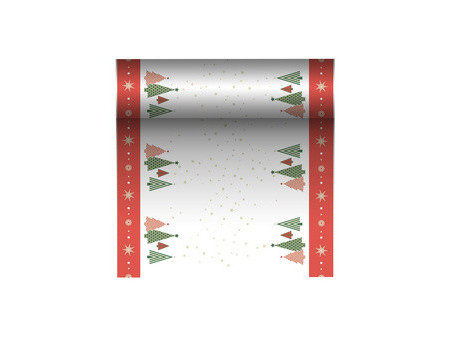 PAPSTAR Chemin de table de Noël 'Plain Christmas Trees'