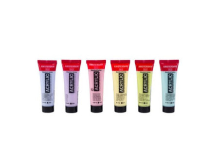 ROYAL TALENS Peinture acrylique AMSTERDAM Pastel, 6 x 20 ml