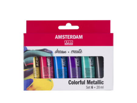 ROYAL TALENS Peinture acrylique AMSTERDAM Colorful Metallic